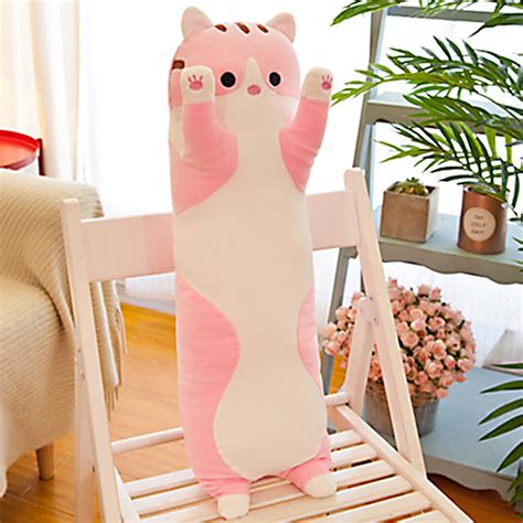 Ykohkofe Fidget Toys Long Cotton Buddies Cute Cat Doll Plush Toy Soft