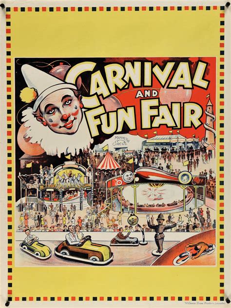 Mammoth Circus- Carnival Fun Fair, Original Vintage Poster - Authentic ...