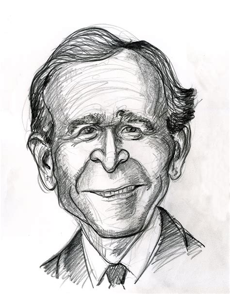 George W Bush Graphite Sketch 11x14 Inches Jason Cottle Flickr