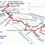 Estes Park Hiking Trails Map - ToursMaps.com