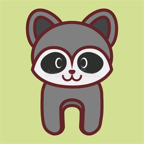 Kawaii Raccoon Stock Illustrations 1176 Kawaii Raccoon Stock