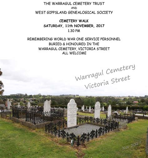 Gippsland History | Everyone welcome to join us on a Cemetery walk at