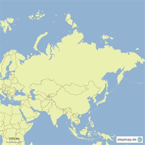 StepMap asia Landkarte für Deutschland