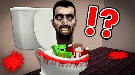 Who Dragged Mikey And Jj Into A Scary Skibidi Toilet In Minecraft