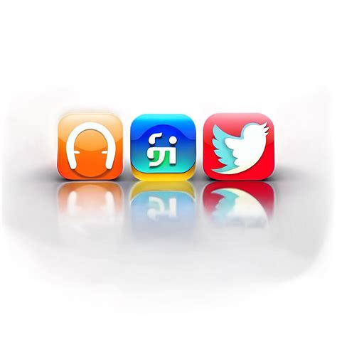 Download Social Media Icons For Apps Png Iob | Wallpapers.com