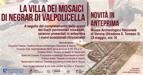 Villa Dei Mosaici Di Negrar Di Valpolicella Ultimato Lo Scavo Dei