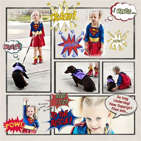 Supergirl Layout Superhero By Heidi Knight Credits Designer Hot Sex