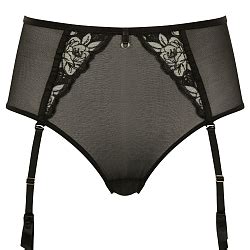 Rosa Suspended Brief Black Tkd Lingerie