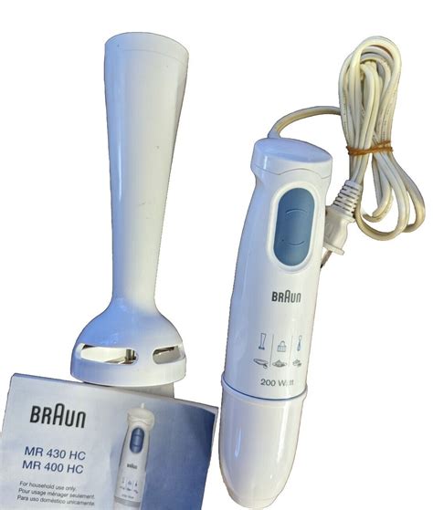 Braun Multiquick Handblender Mr 430 Hc W Blender And Chopper Attachments Tested Ebay