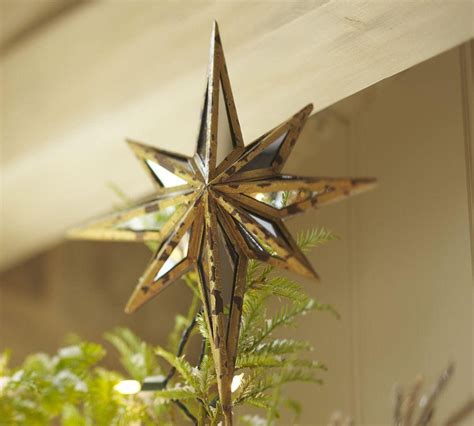 Mirrored Star Tree Topper Star Tree Topper Christmas Tree Toppers