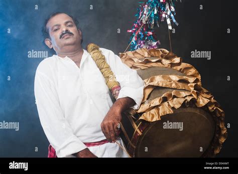 Man Playing Musical Instrument Dhol Hi Res Stock Photography And Images