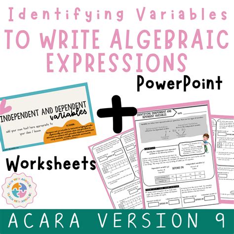 Bundle Word Problems To Algebraic Expressions By Identifying Variables