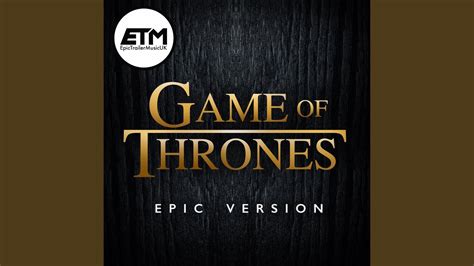 Game Of Thrones Main Title Theme Youtube Music