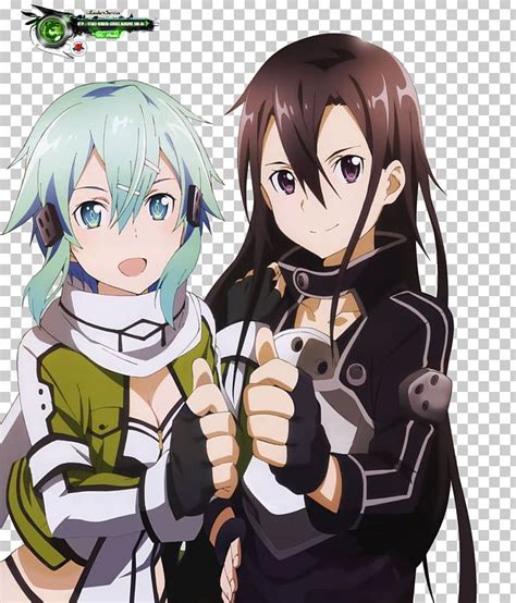 Sinon Kirito Asuna Sword Art Online Lost Song Png Clipart Anime