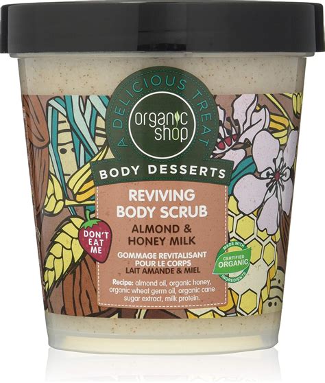 Organic Shop Body Desserts Almond And Honey Milk Reviving Body Scrub