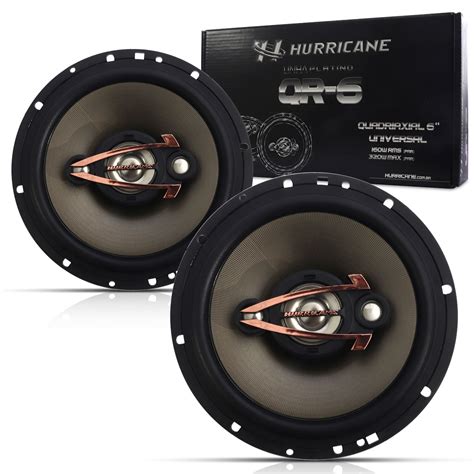 Alto Falante Quadriaxial Qr W Rms Hurricane