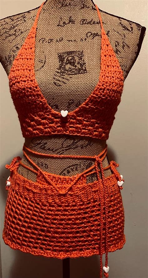 Woman crochet wedding micro bikini set pattern only with etsy españa