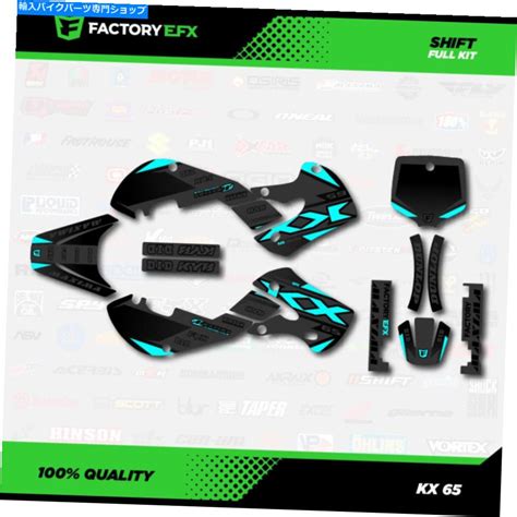 【楽天市場】graphics Decal Kit グレー＆シアンシフトレーシンググラフィックスキットは川崎00 22 Kx65 Kx 65