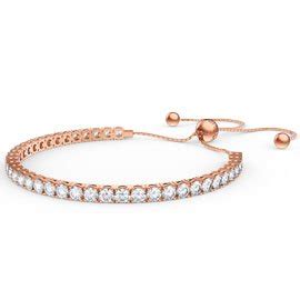 Eternity White Sapphire K Gold Vermeil Tennis Bracelet Jian London