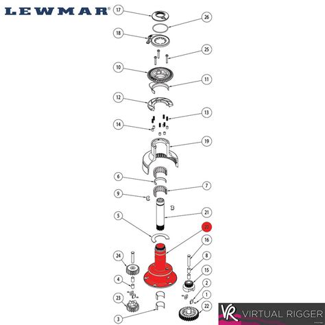 Lewmar Ocean 40ST Centre Stem Kit VR Super Store