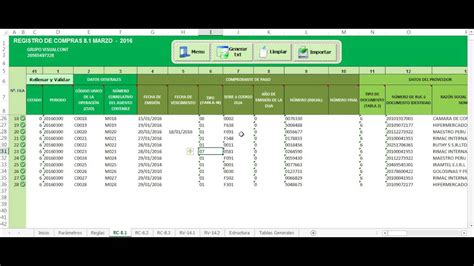 Libros Electrónicos Sunat Con Excel Con Macros Youtube