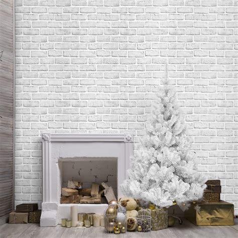 Abyssaly Grey And White Peel And Stick Brick Wallpaper 17 7 X 78 9 Waterproof For Cabinets