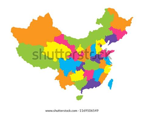 Detailed Map Of China With Provinces And Administrative Regions Color