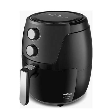 Fritadeira Air Fryer Brit Nia Litros Antiaderente W Preto Inox