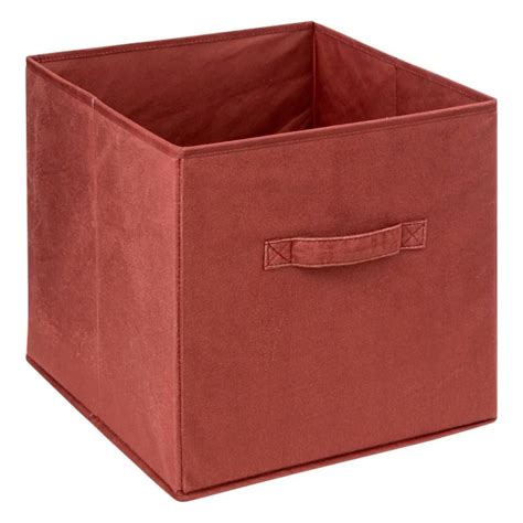 Boîte de Rangement Carrée Velours Mix N Modul 31x31cm Terracotta