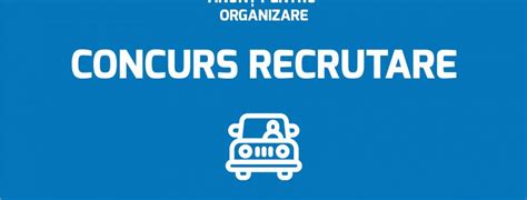 Anun Privind Organizarea Concursului Examenului De Recrutare Pentru