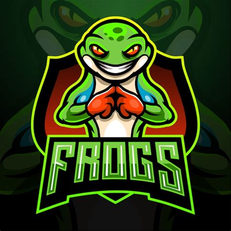 Premium Vector Frog Esport Logo Mascot Design