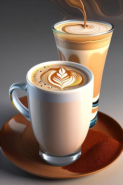 Premium Ai Image Coffee And Milk