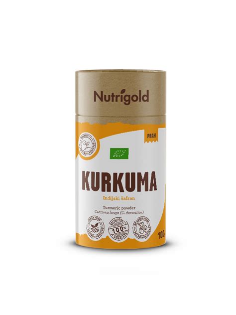 Nutrigold Kurkuma Pulver Biologisch 100g Bio Fabrik