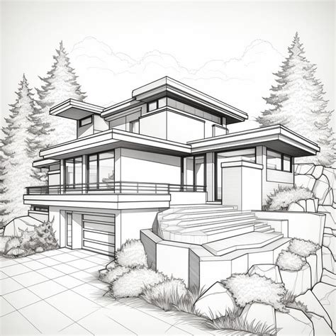 Pin By IllustrationAp On Architecture House Design Drawing