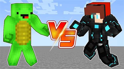 Mikey Vs Evil Tech Jj In Minecraft Battle Jj And Mikey Maizen Youtube