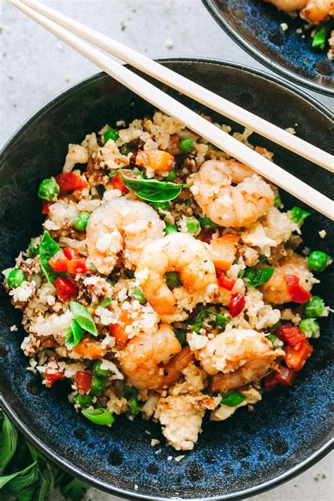 Shrimp Fried Cauliflower Rice Diethood