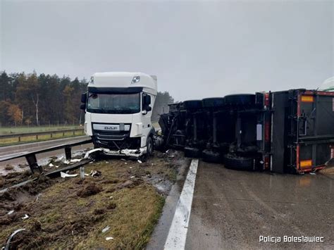 Poważne wypadki na A4 koło Legnicy Autostrada zablokowana była w obu