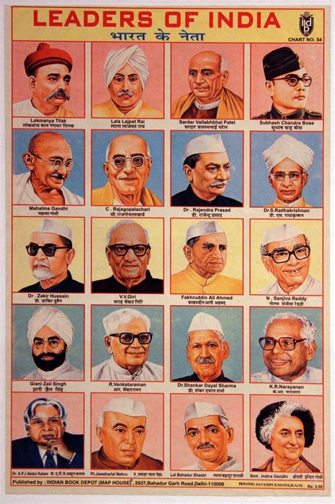 Indian Leaders Illustration