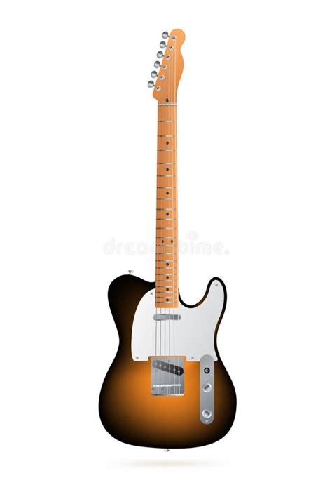 Guitar Fender Telecaster Vector Stock Vector Illustration Of Soul