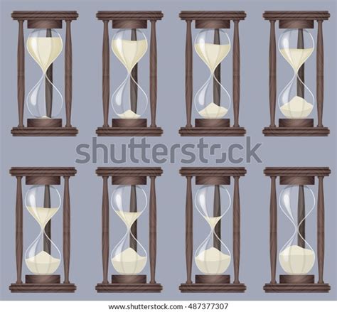 Sandglass Icons Animation Set Time Hourglass Stock Vector Royalty Free 487377307 Shutterstock