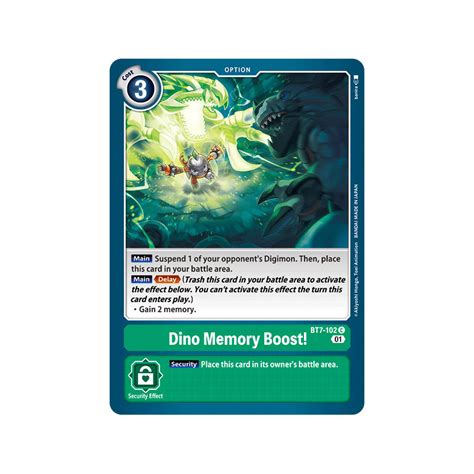 Bt C Dino Memory Boost Option Next Adventure Digimon Card Game