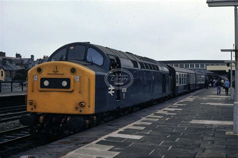 The Transport Library Br British Rail Diesel Locomotive Class 40 40193 At Colwyn Bay In 1980