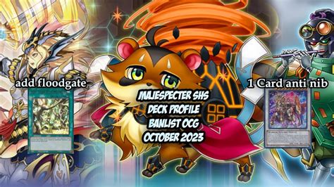 Yugioh 游戏王 2nd Place Majespecter SHS Deck Profile OCG October 2023