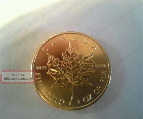 1 Oz Gold Maple Leaf Coin Bullion 2009