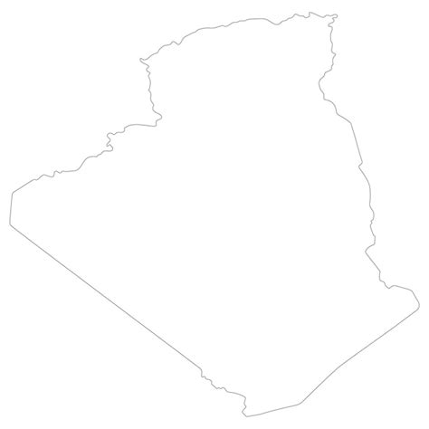 Premium Vector Algeria Map Map Of Algeria In White Color