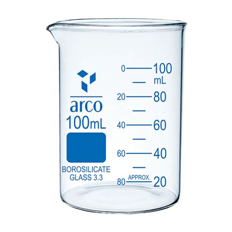 Beaker Low Form With Spout 100ml Arihantlab