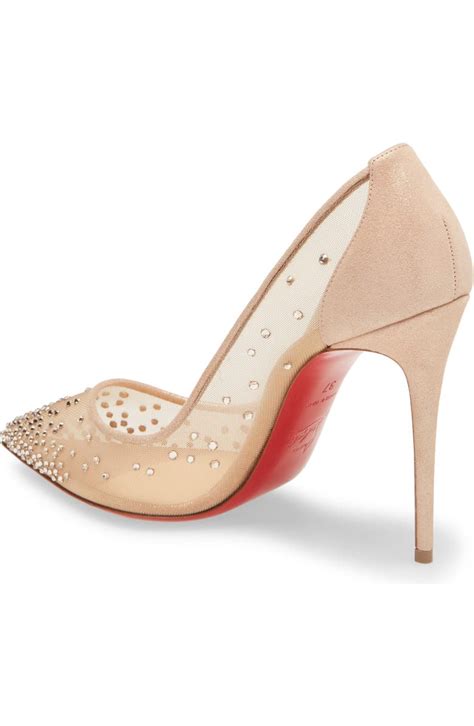 Christian Louboutin Mini Glitter Follies Strass Pump Women Nordstrom