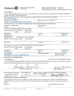 Fillable Online Blank Nomination Form Form 1 Laserfiche WebLink Fax