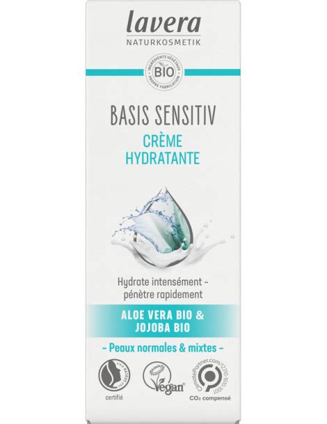 Cr Me Hydratante Jojoba Aloe Vera Basis Sensitiv Ml Lavera Cr Me