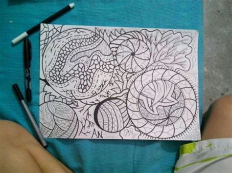 Otro Zentangle De Mi Estilo Que Hice Hace Tiempo Un Dibujo Y Un